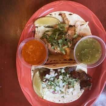 Bone Garden Cantina signature dishes Al Pastor TacoPipian Mole EnchiladaBeef Brisket Quesadilla